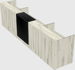 Modern long reception desk