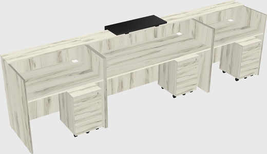 Modern long reception desk