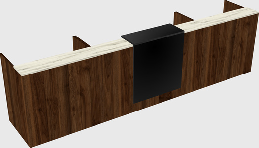 Modern long reception desk