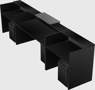 Modern long reception desk