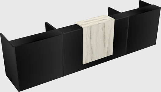 Modern long reception desk