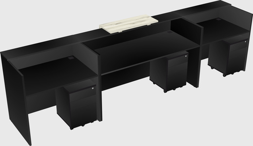 Modern long reception desk