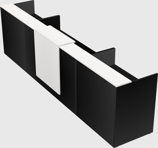 Modern long reception desk
