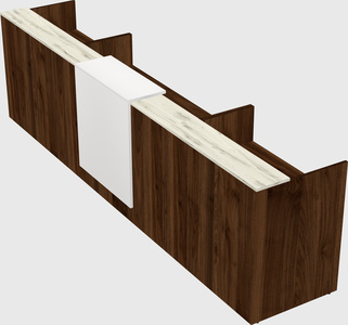 Modern long reception desk