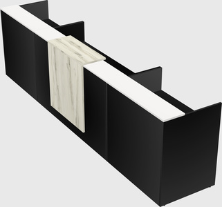 Modern long reception desk