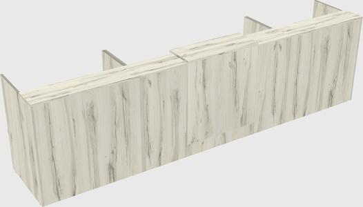 Modern long reception desk