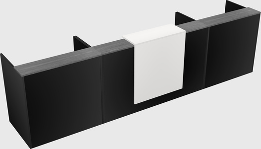 Modern long reception desk