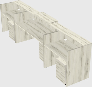 Modern long reception desk