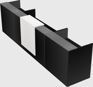 Modern long reception desk