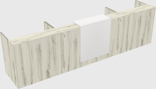 Modern long reception desk