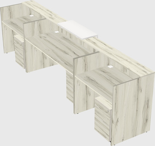 Modern long reception desk