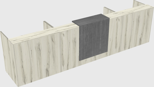 Modern long reception desk