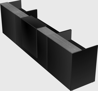 Modern long reception desk