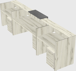 Modern long reception desk