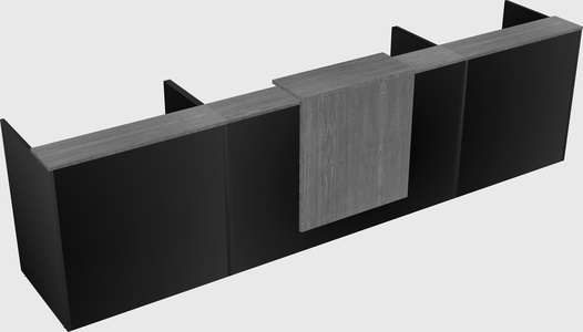 Modern long reception desk