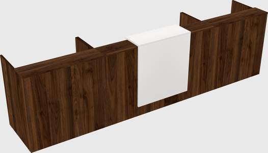 Modern long reception desk
