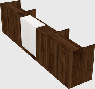 Modern long reception desk