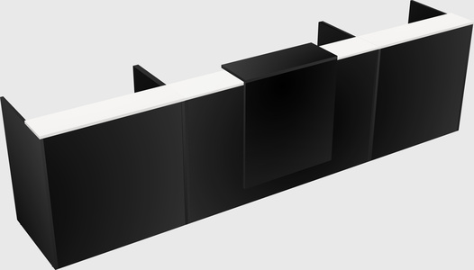 Modern long reception desk