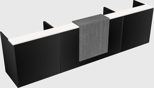Modern long reception desk