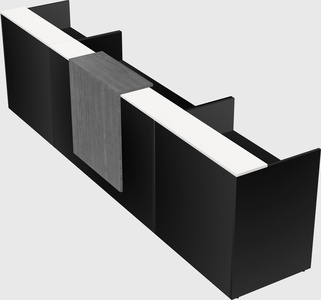 Modern long reception desk