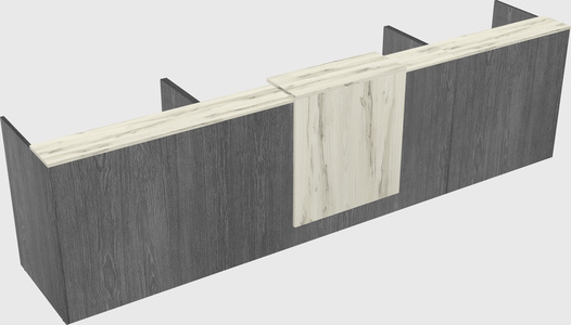 Modern long reception desk