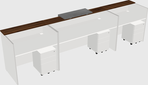 Modern long reception desk