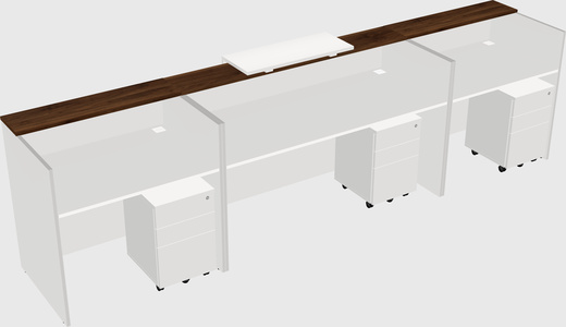 Modern long reception desk