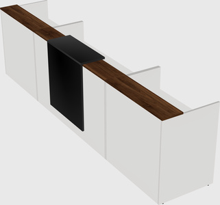 Modern long reception desk