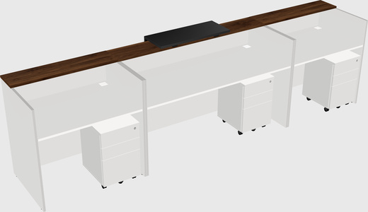 Modern long reception desk