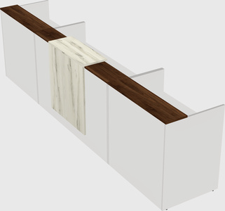 Modern long reception desk