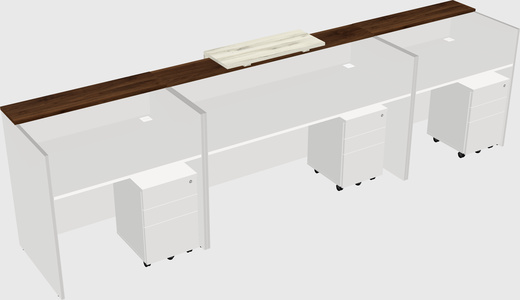 Modern long reception desk