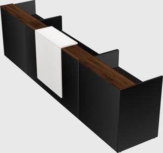 Modern long reception desk