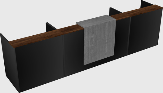 Modern long reception desk