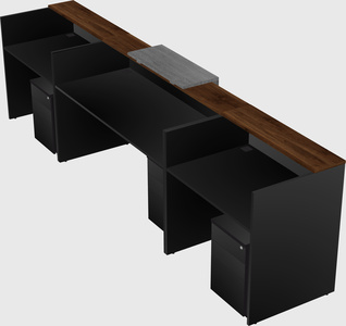 Modern long reception desk