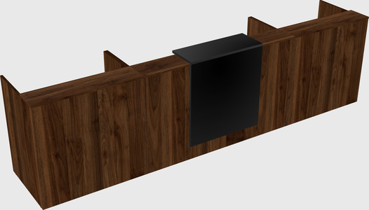 Modern long reception desk