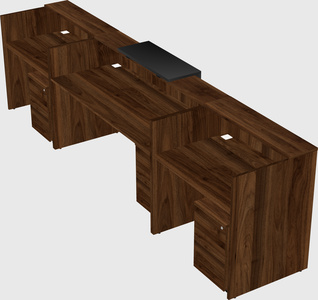 Modern long reception desk