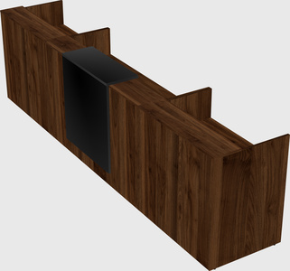 Modern long reception desk
