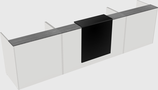 Modern long reception desk