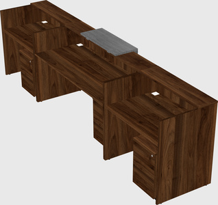 Modern long reception desk