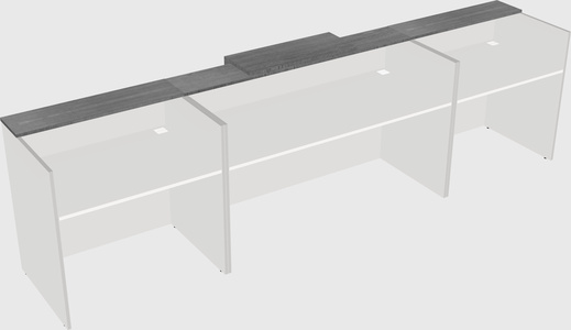 Modern long reception desk