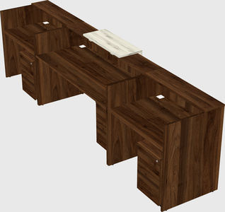 Modern long reception desk