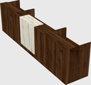 Modern long reception desk