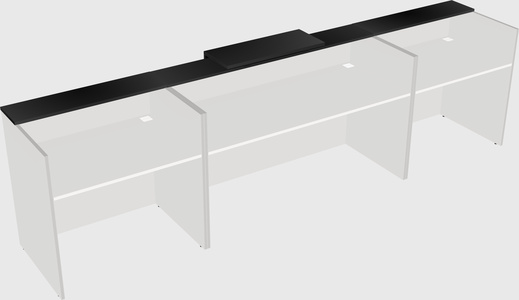 Modern long reception desk