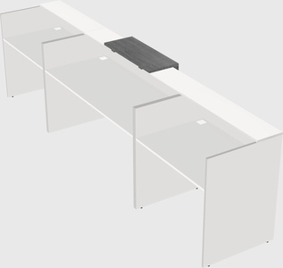 Modern long reception desk