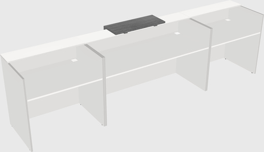 Modern long reception desk