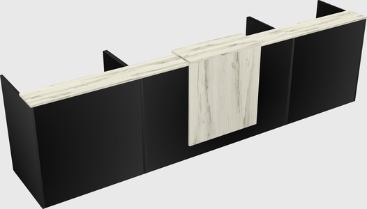 Modern long reception desk