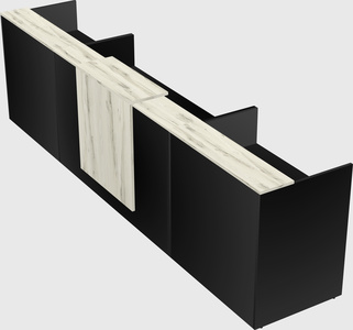 Modern long reception desk