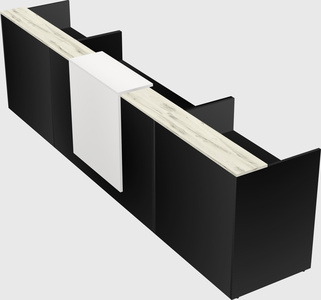 Modern long reception desk