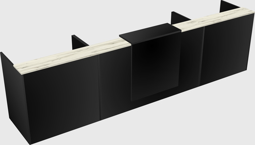 Modern long reception desk