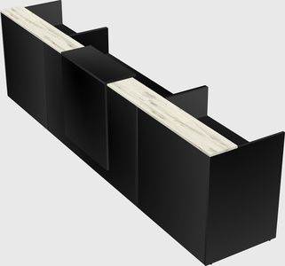 Modern long reception desk